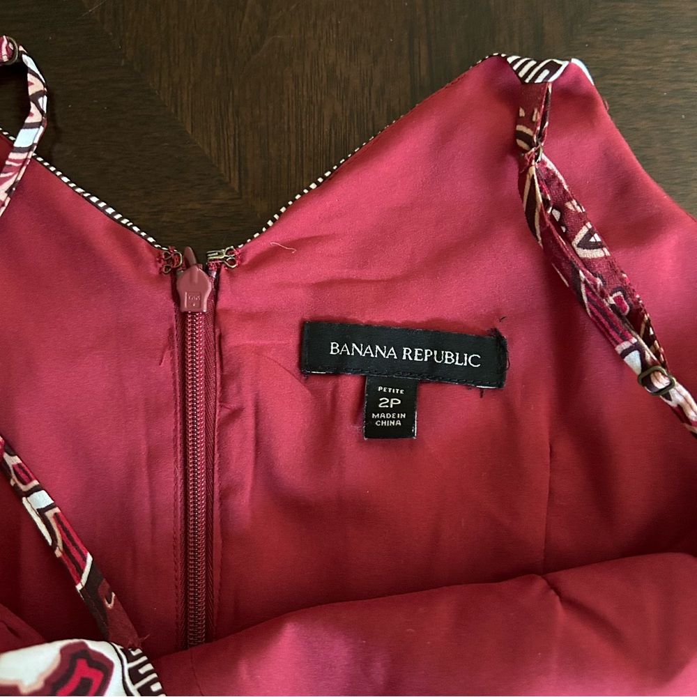 Banana Republic - Boho Print Sleeveless Midi Dress - Picture 5 of 6